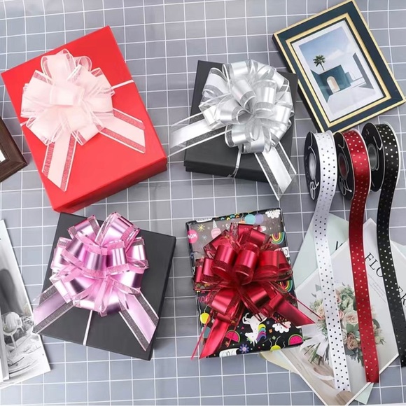 NEW 12 Piece Large Christmas Pull Gift Bows - Picture 3 of 3